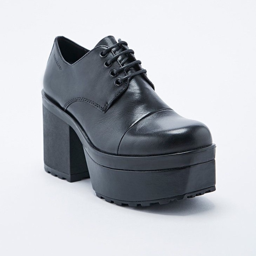 Vagabond Norah Black Leather Platforms - Picture 3 of 7